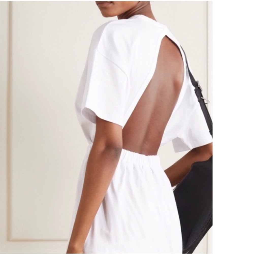 Ninety Percent | Elastic Waist Open Back Mini Dress